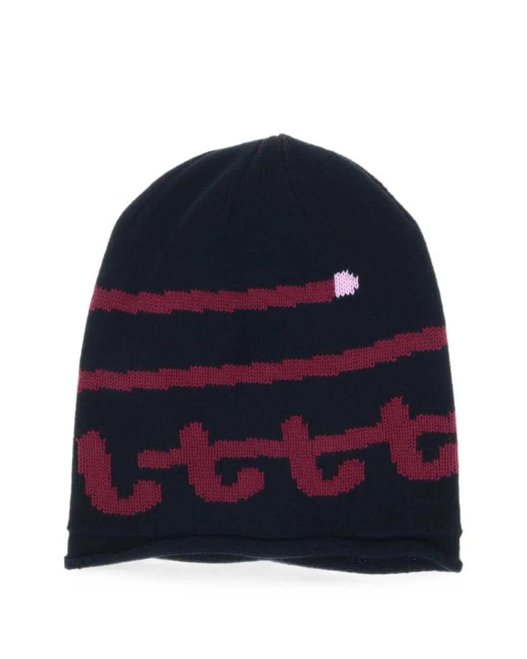 LITT' Blue Swirl Knit Cotton Beanie