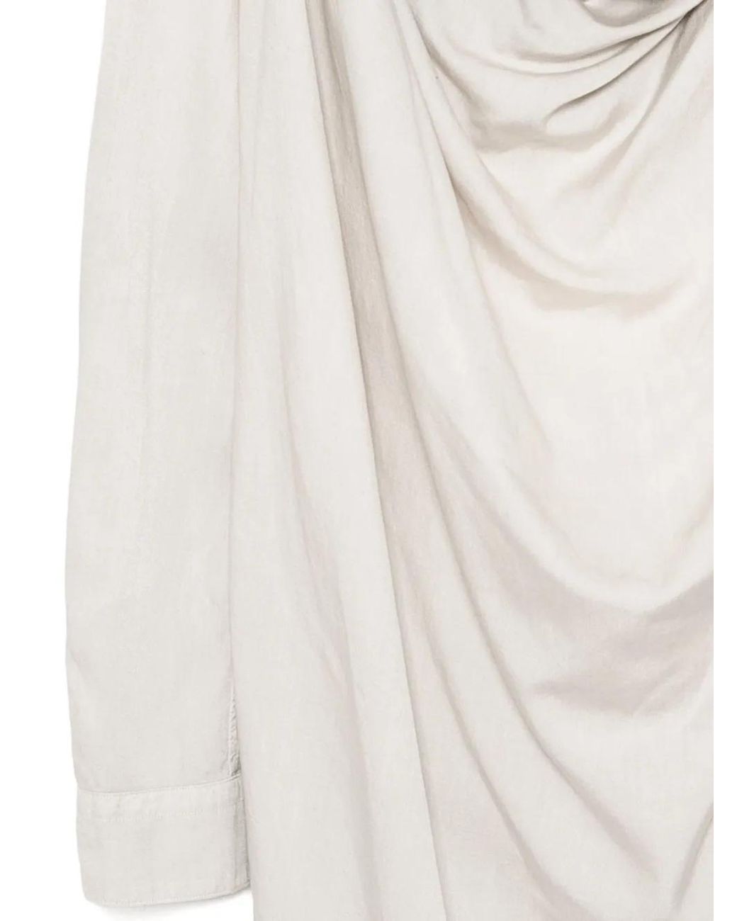 Julius White Draped Top for men
