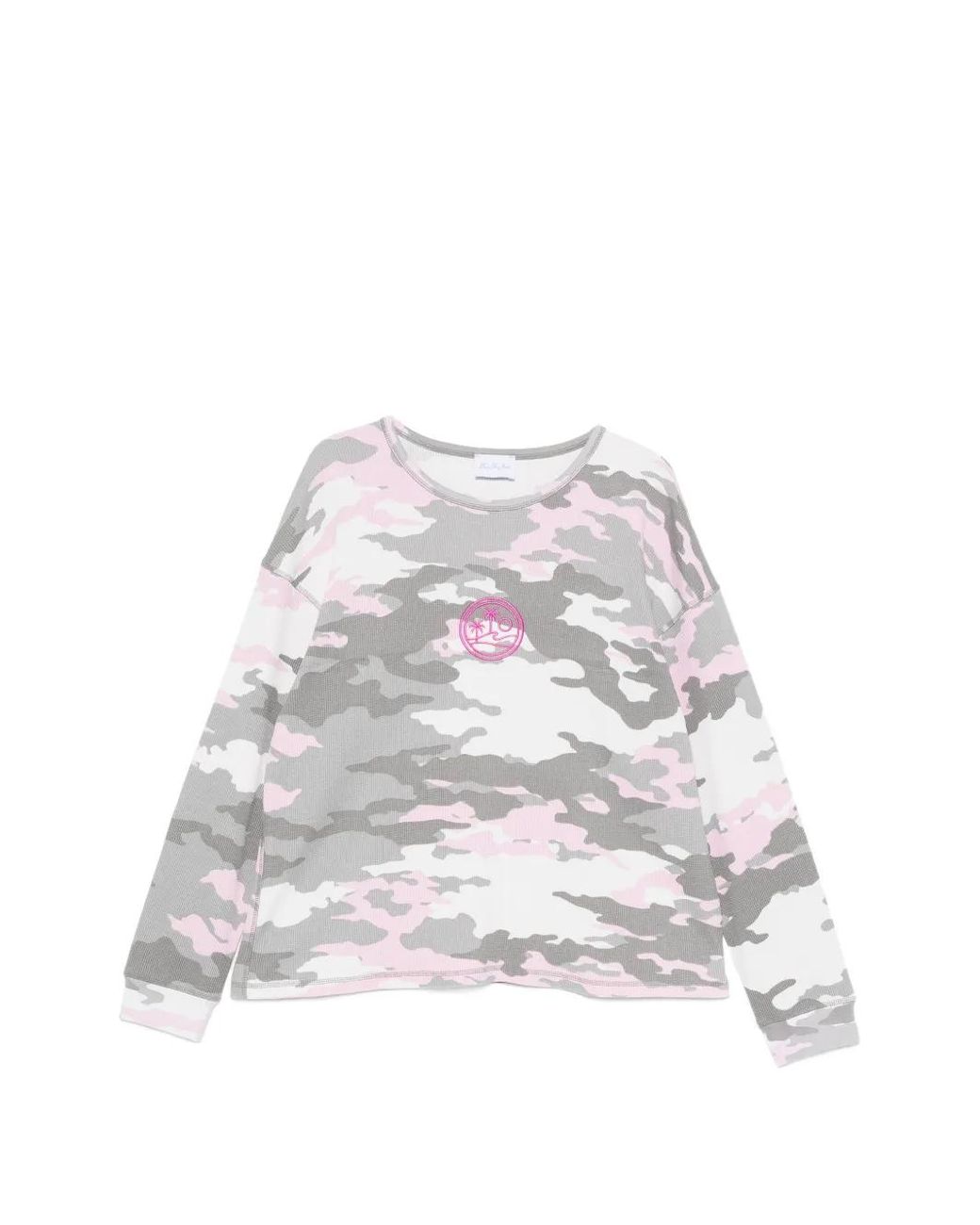BLUE SKY INN White Camo-Print Waffle-Knit T-Shirt for men