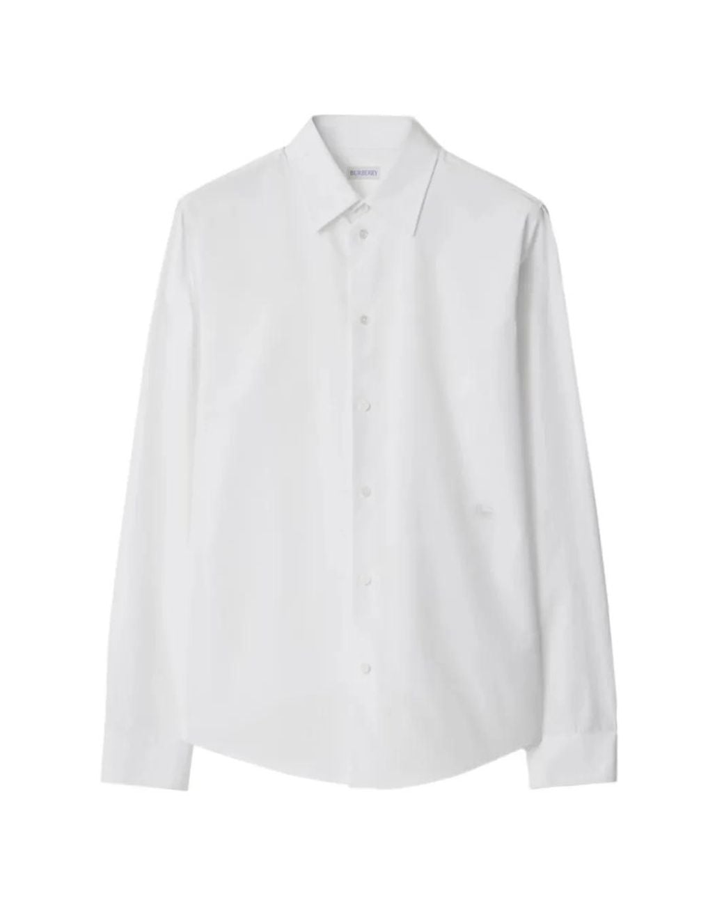 Burberry White Classic Fit Sip Shirt for men