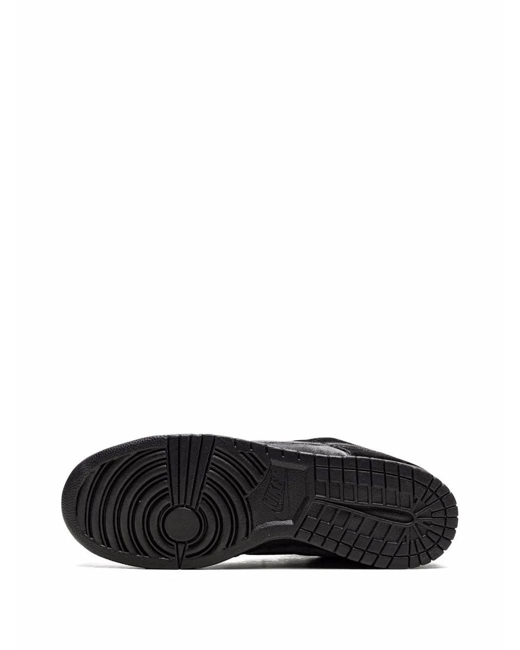 Nike Black X Dover Street Market Dunk Low "Triple Velvet" Sneakers