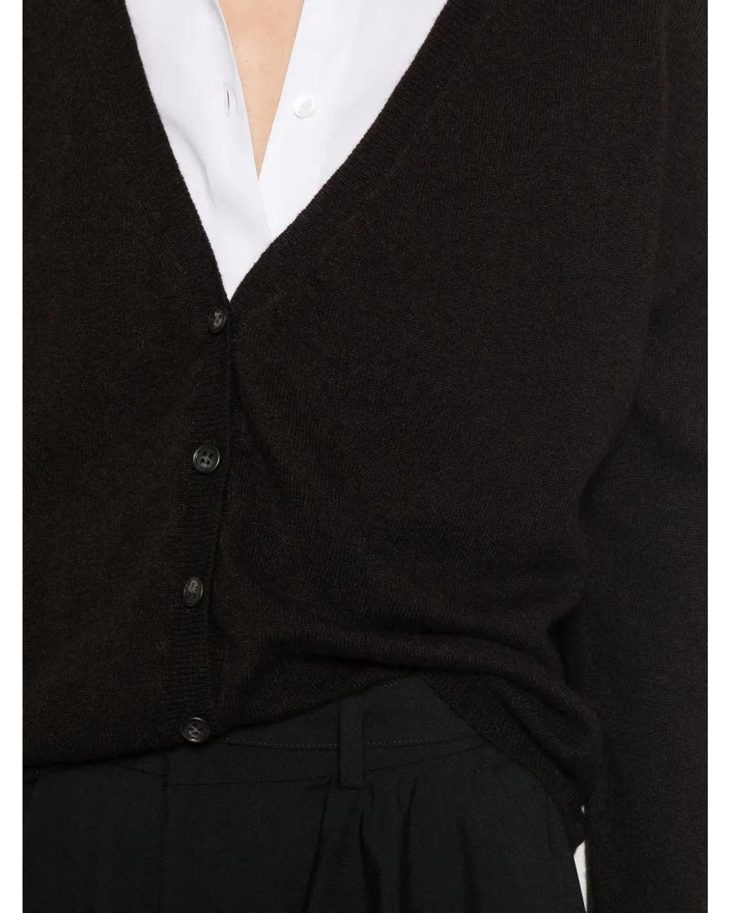 Lisa Yang Black Abby V-Neck Cardigan