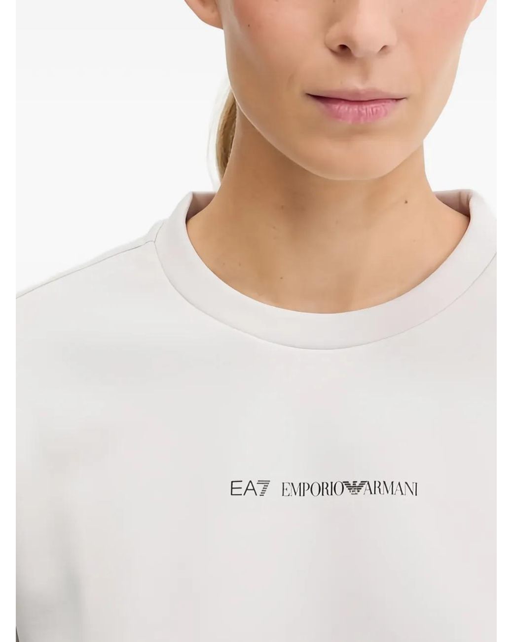EA7 White Logo Sweatshirt