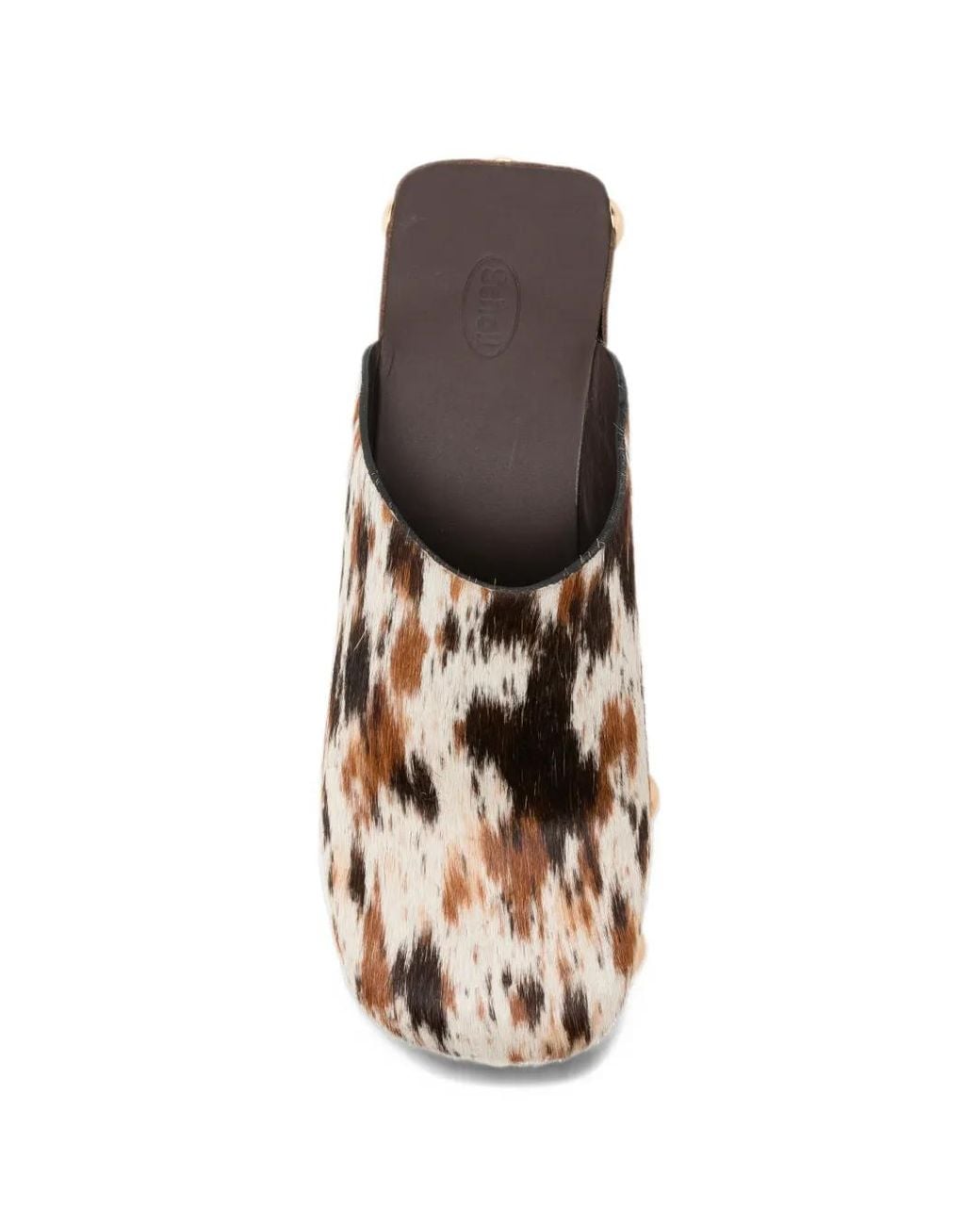 Scholl White Pescura Koa Pony-Leather Mules