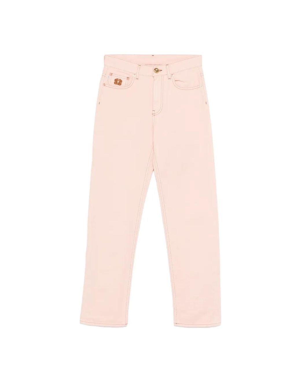 Blazé Milano Pink Emblem Straight Jeans