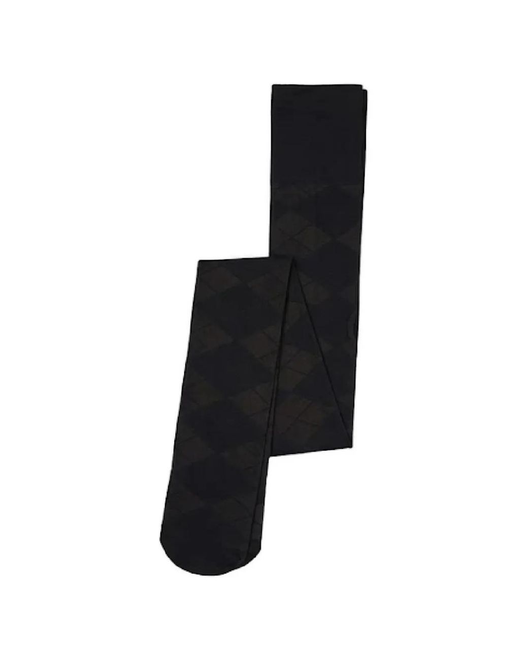 Swedish Stockings Black Rebecka Argyle-Pattern Tights