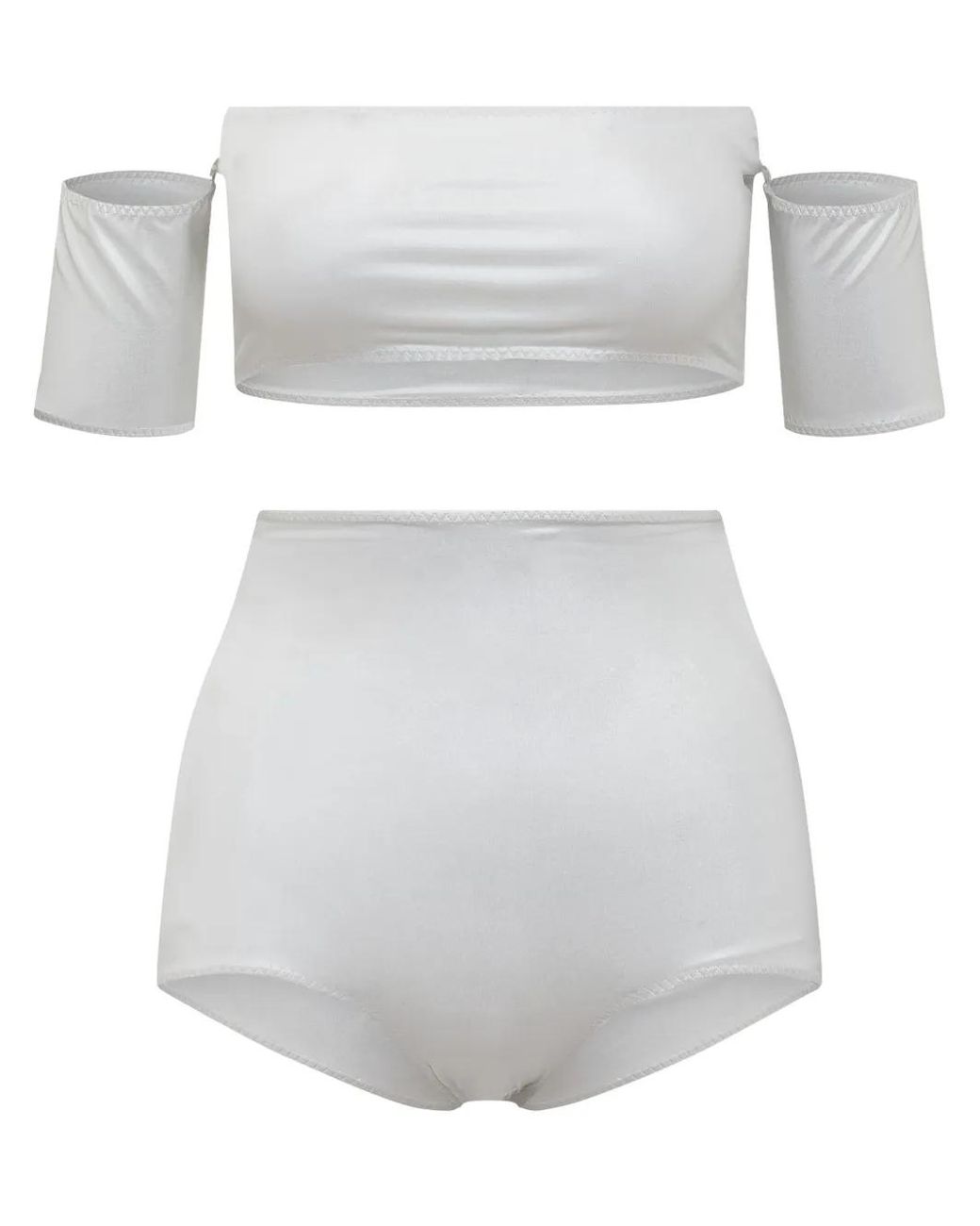 ALESSANDRO VIGILANTE White Shiny Bikini