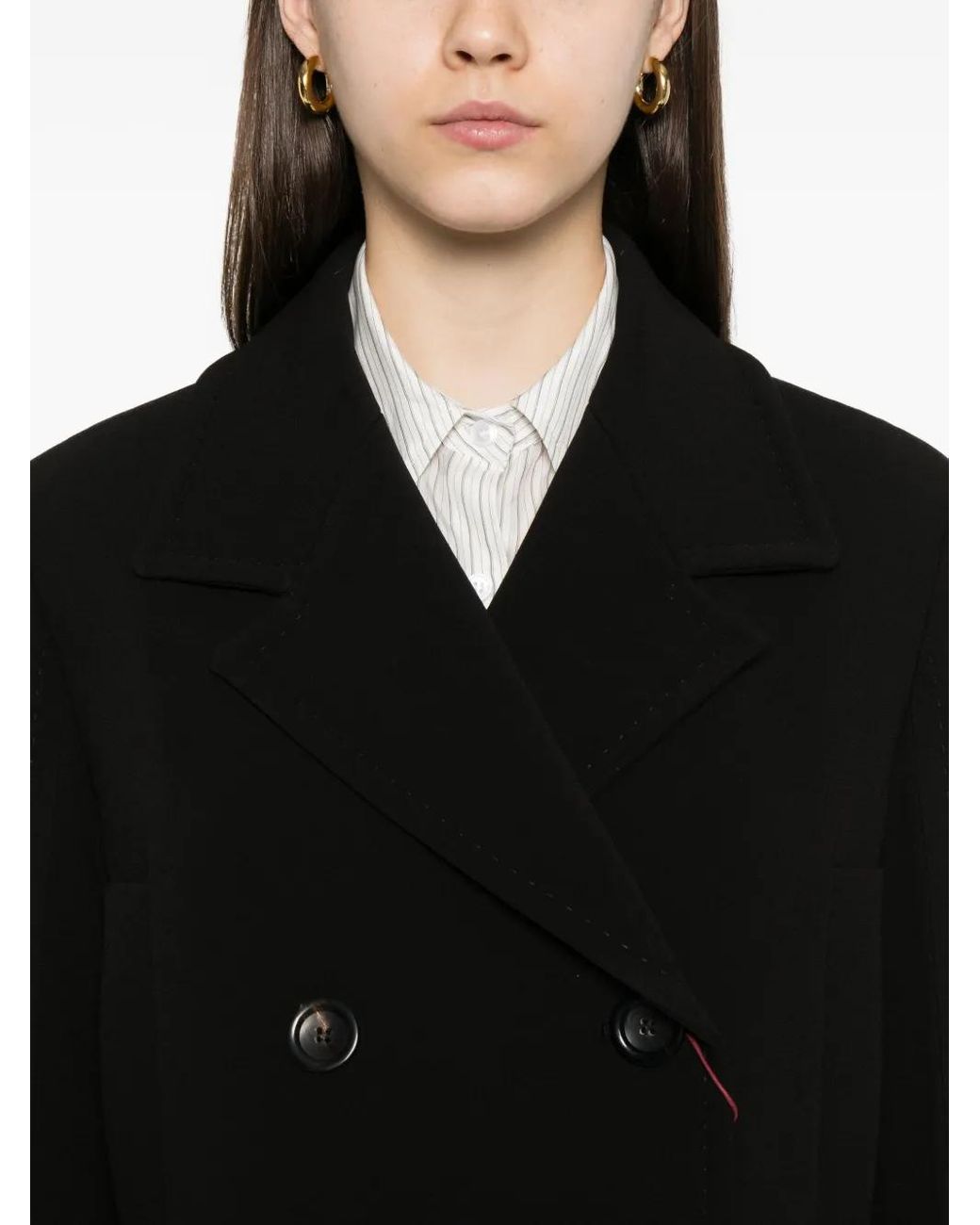 Blazer Con Doble Botonadura Max Mara de color Black