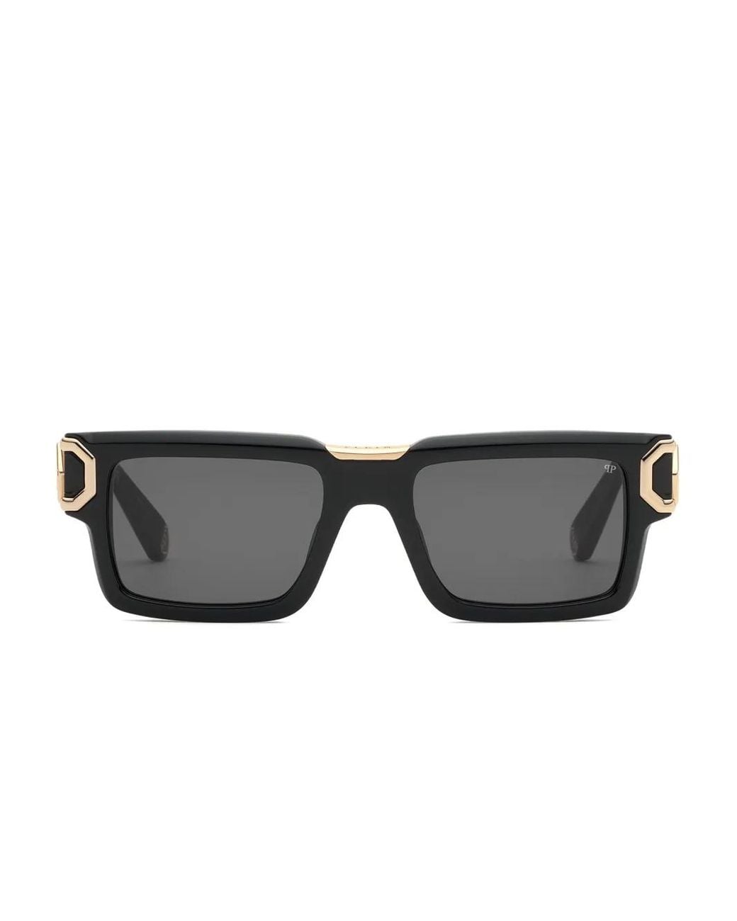 Philipp Plein Gray Rectangular-Frame Sunglasses for men