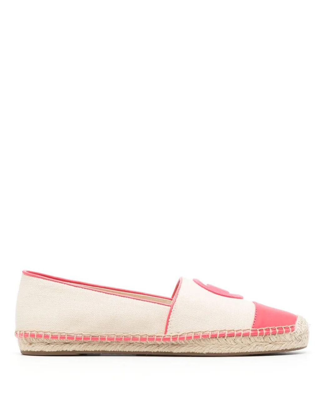 MICHAEL Michael Kors Pink Monogram-Embroidered Espadrilles