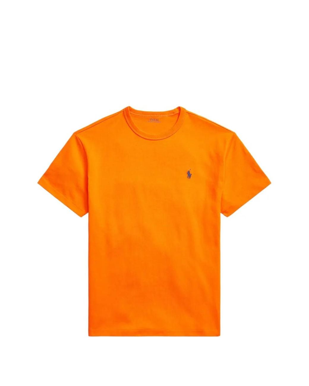 Polo Ralph Lauren Orange Embroidered-Logo T-Shirt for men