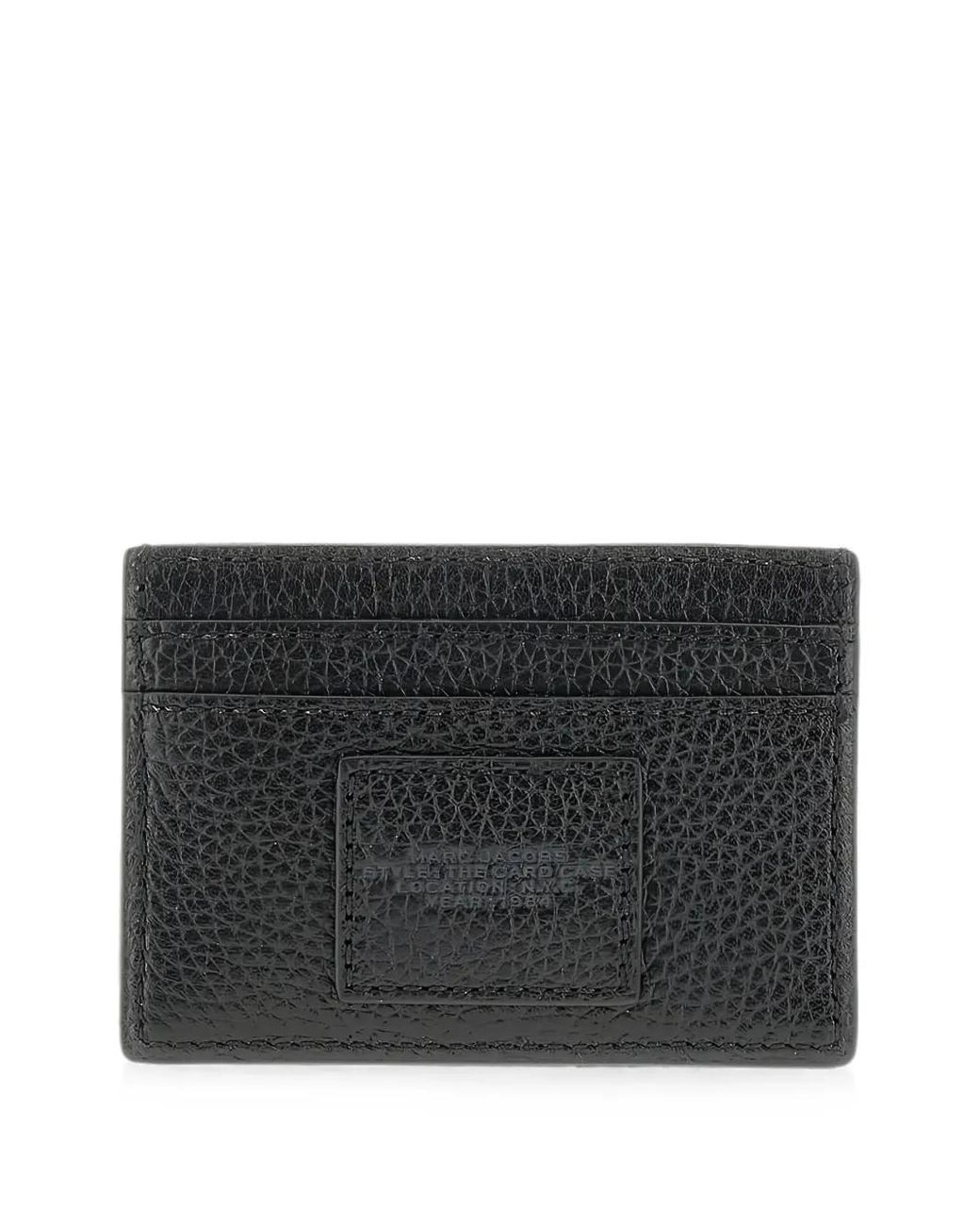 Marc Jacobs Black Porte-Cartes The Card Case Grainé