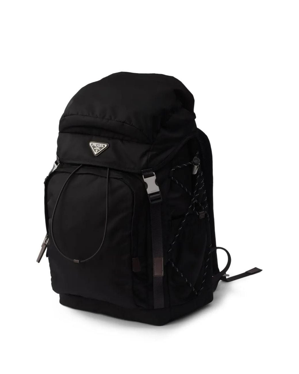 メンズ Prada スピードロック リナイロン バックパック Black