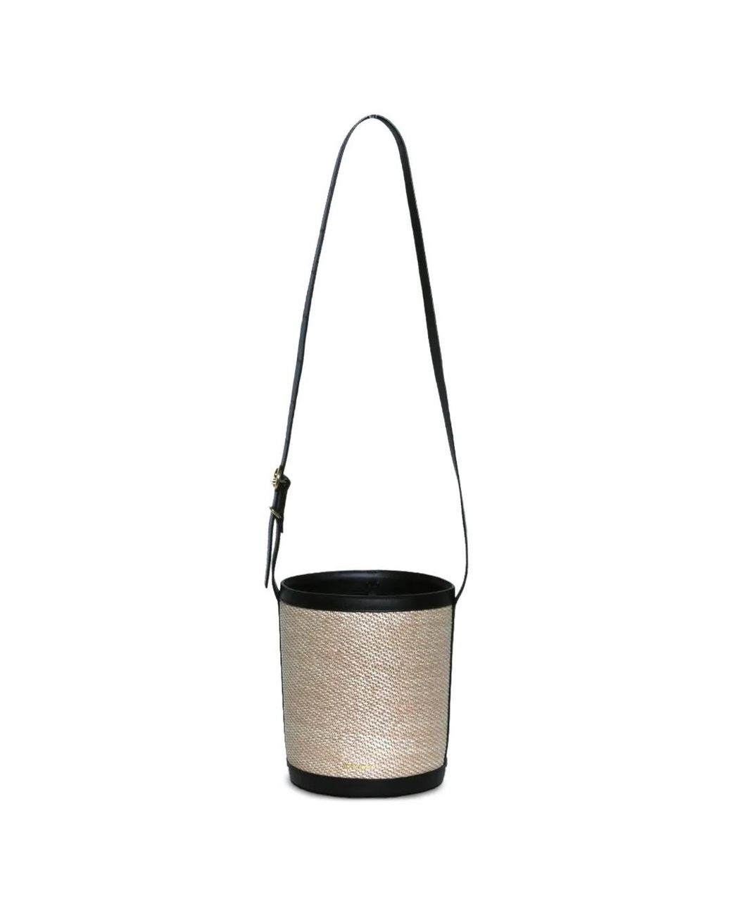 Jil Sander White Cannolo Bucket Bag