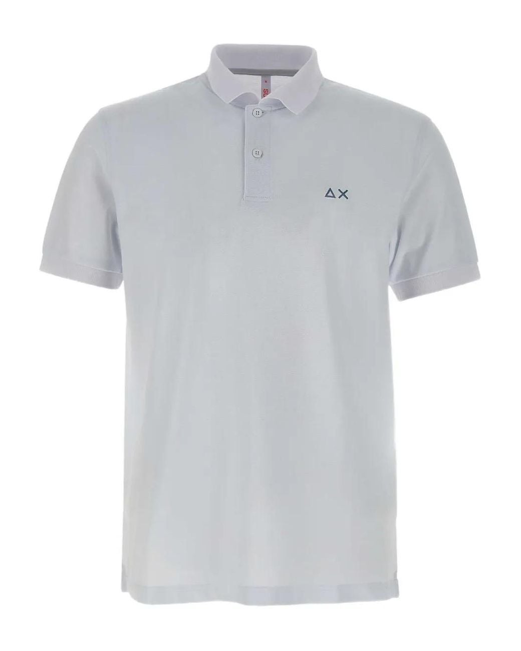 Sun 68 Gray Piqué Polo Shirt for men