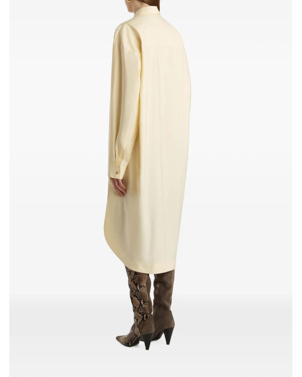 Khaite Natural Gloria Midi Dress