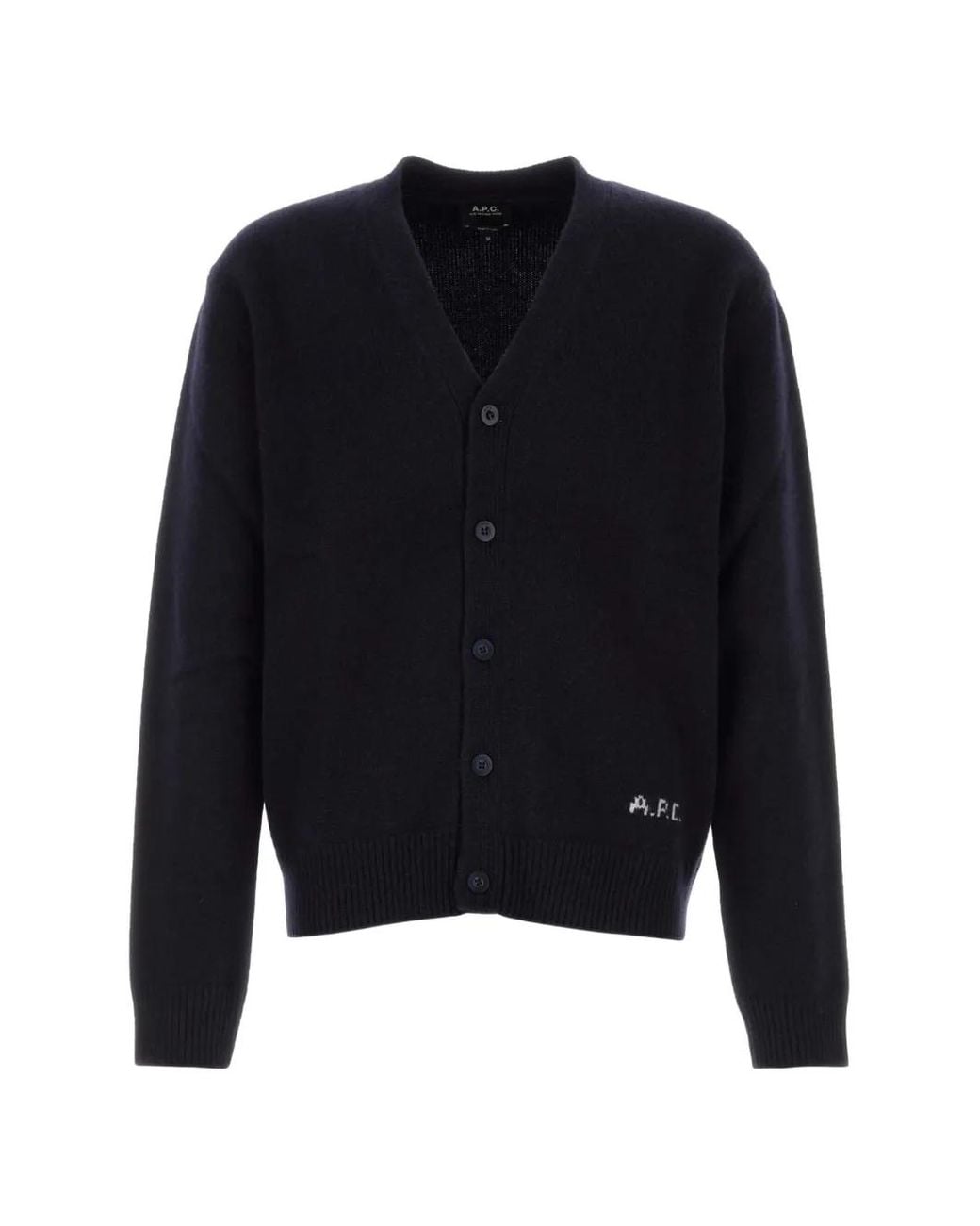 A.P.C. Blue Cardigan Kevin for men
