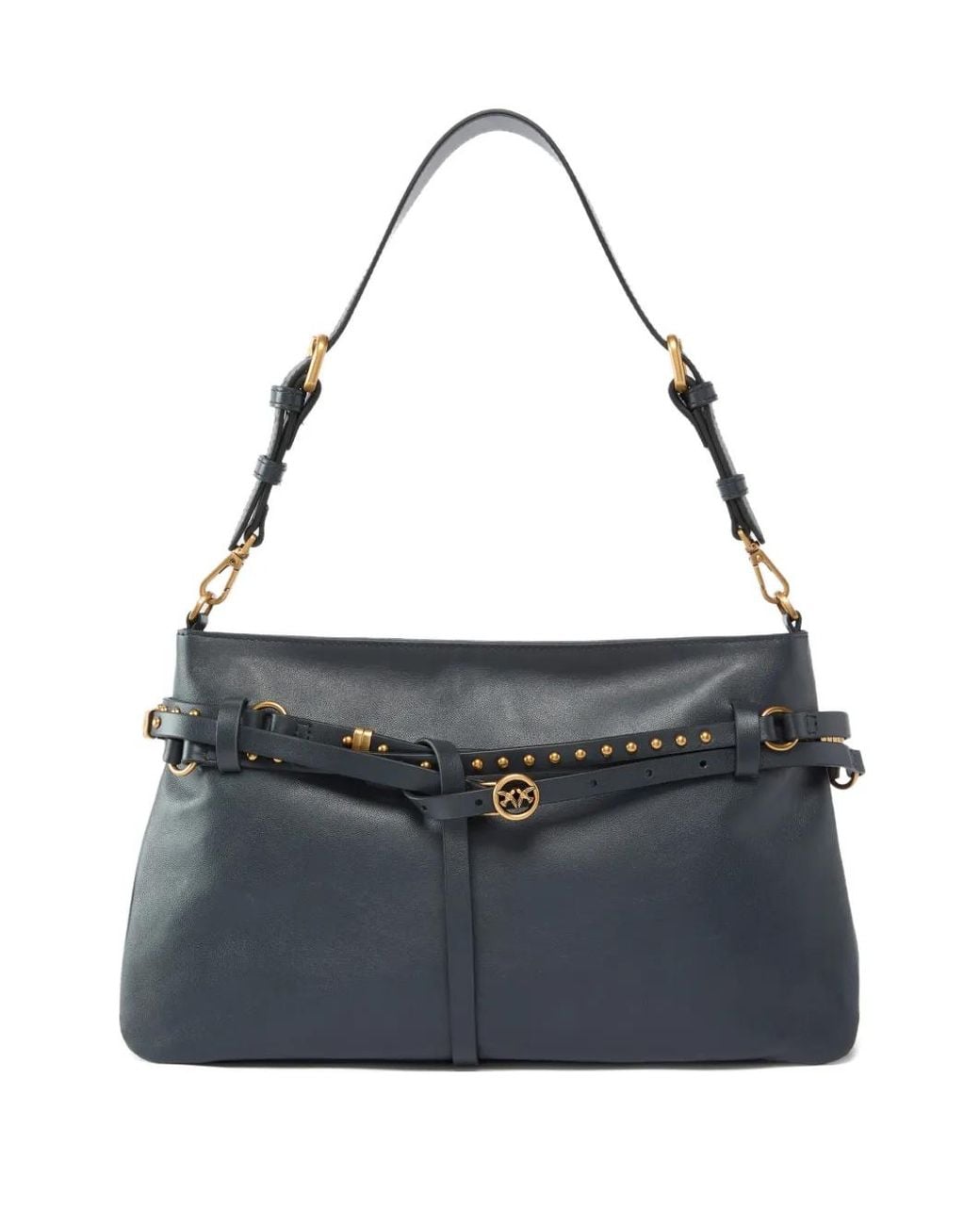 Pinko Blue Medium Belt Shoulder Bag