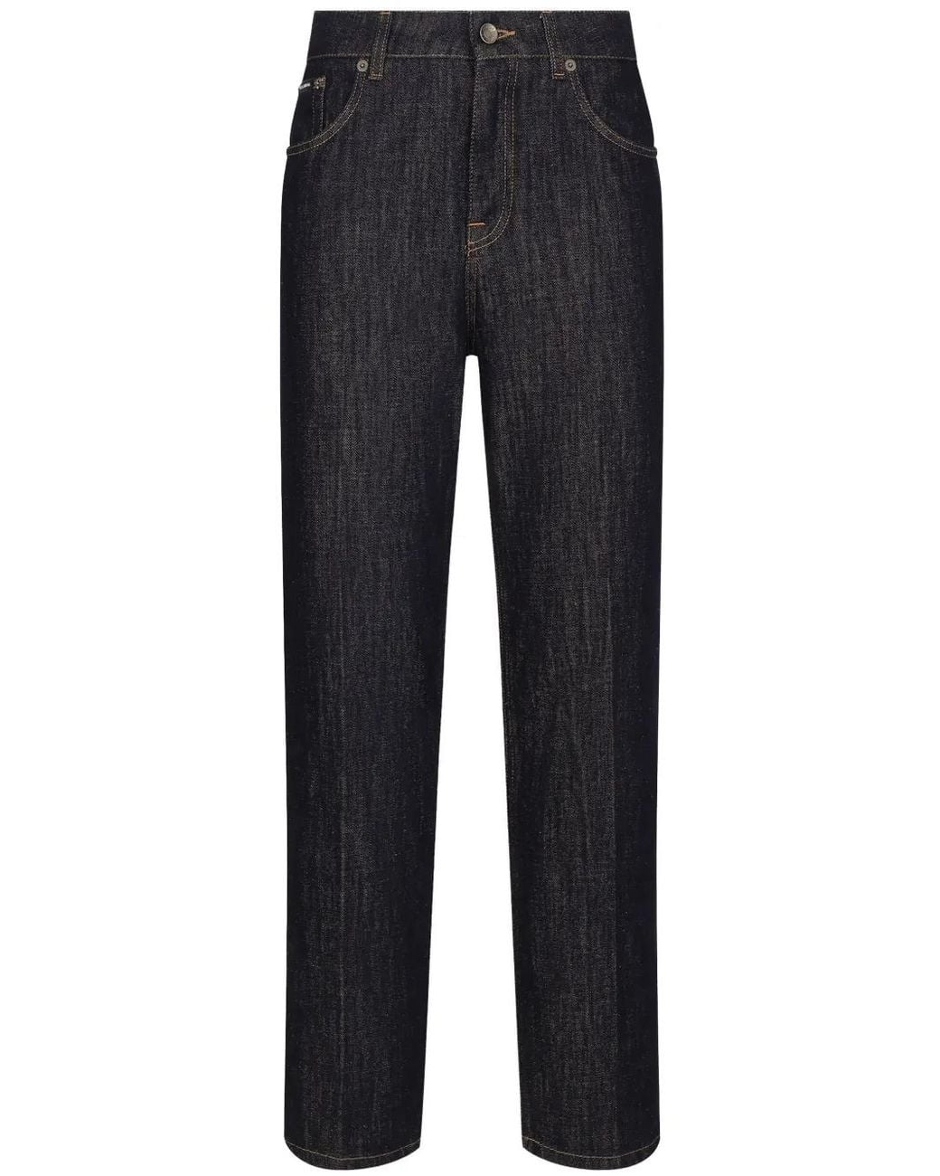 Dolce & Gabbana Blue `Flower Power` 5-Pocket Jeans