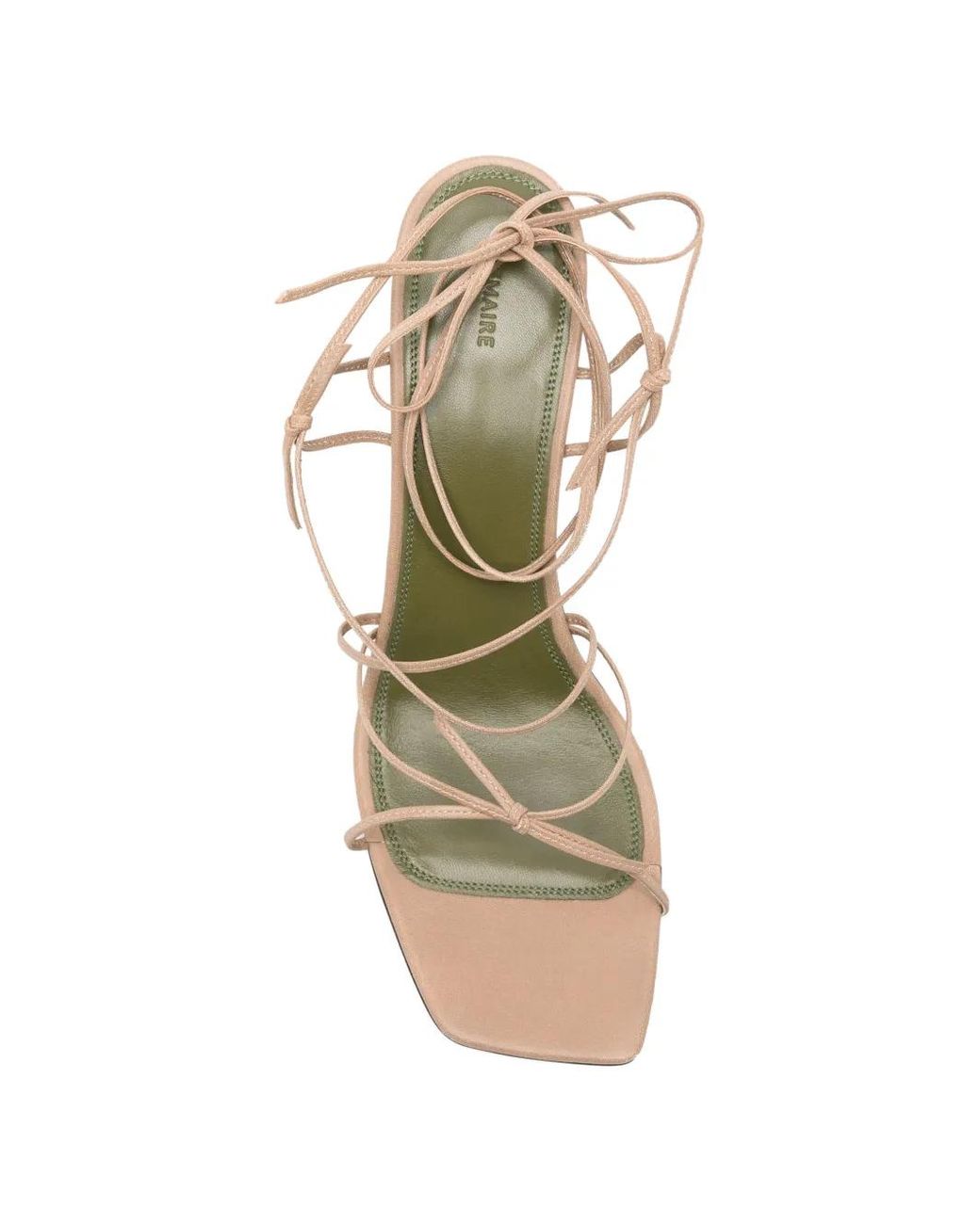 Lemaire White Mignons Sandals 80 Mm Heel