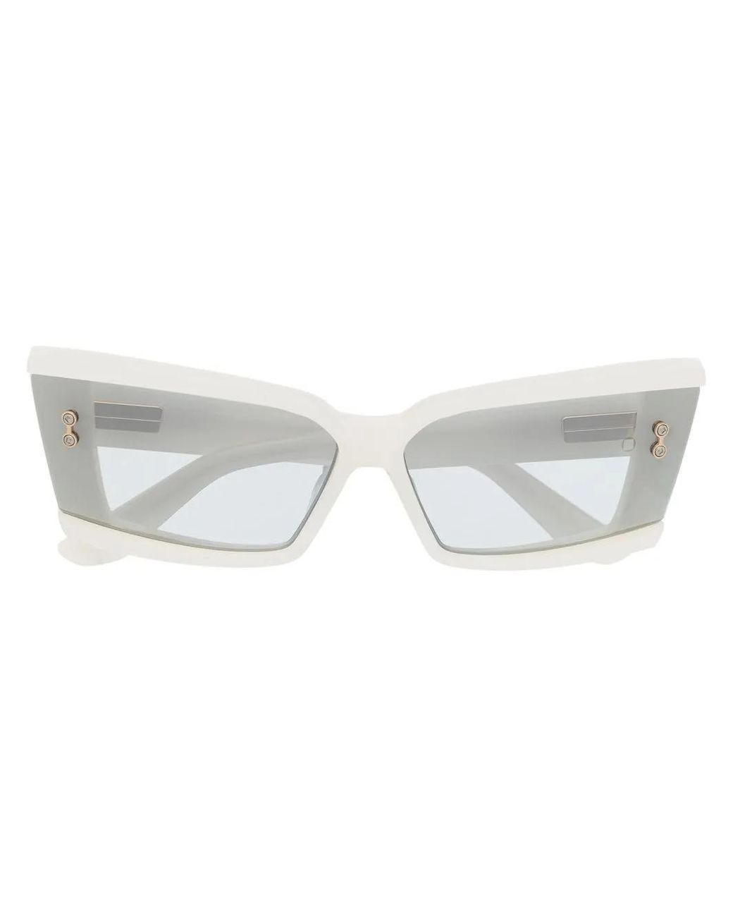 Akoni Gray Rectangle-Frame Sunglasses for men