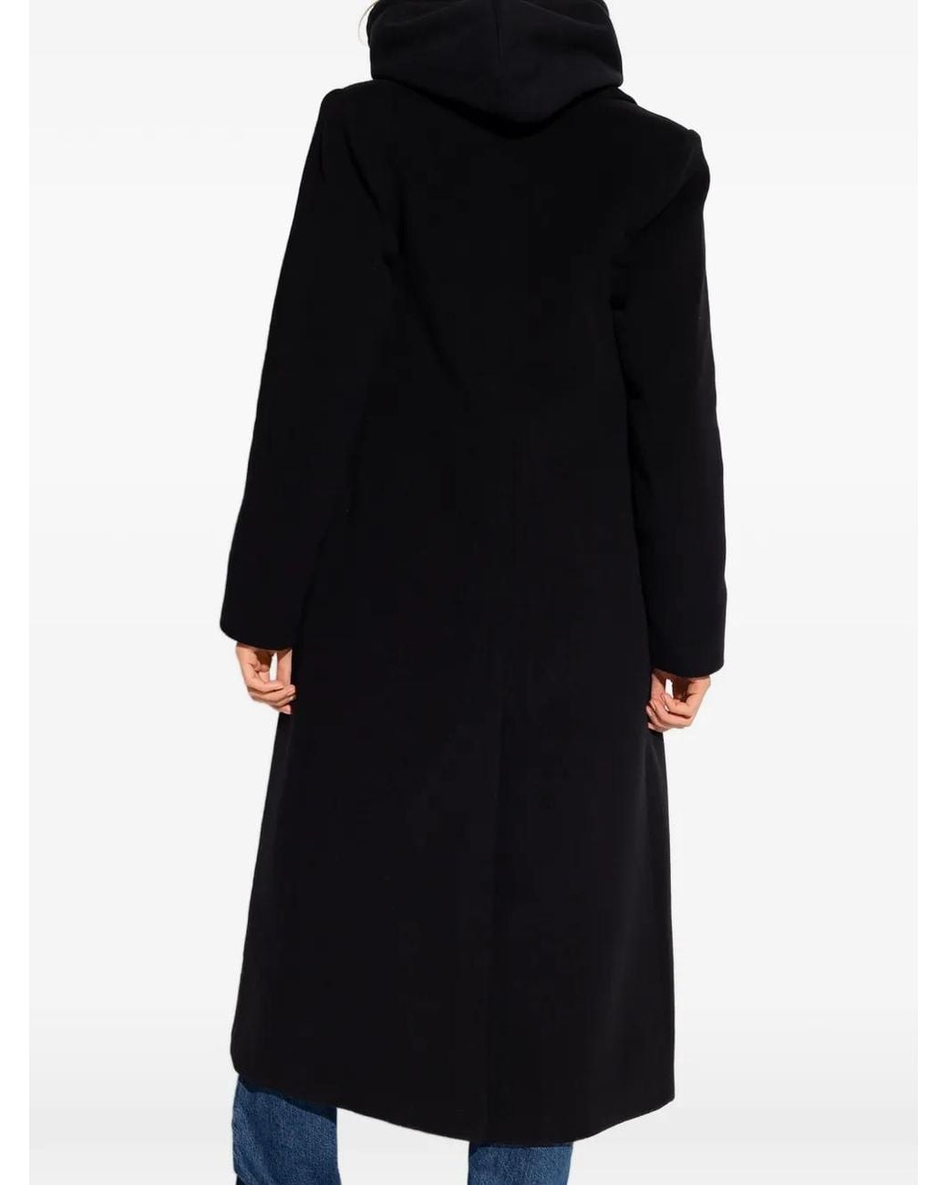 Samsøe & Samsøe Black Falcon Double-Breasted Coat
