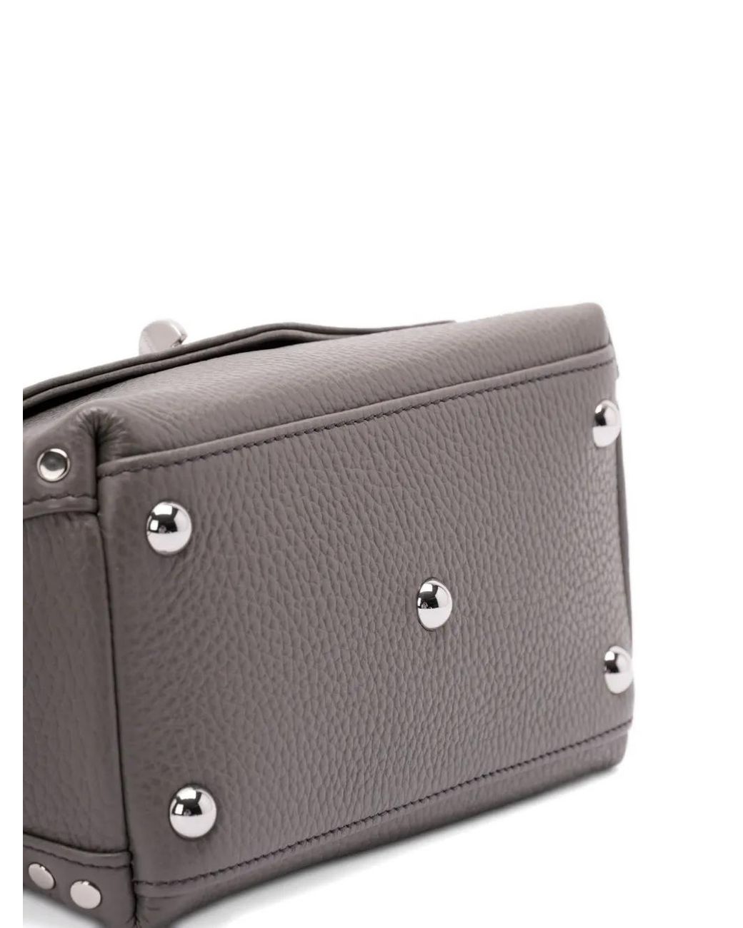 Zanellato Gray Baby Postina Leather Tote Bag