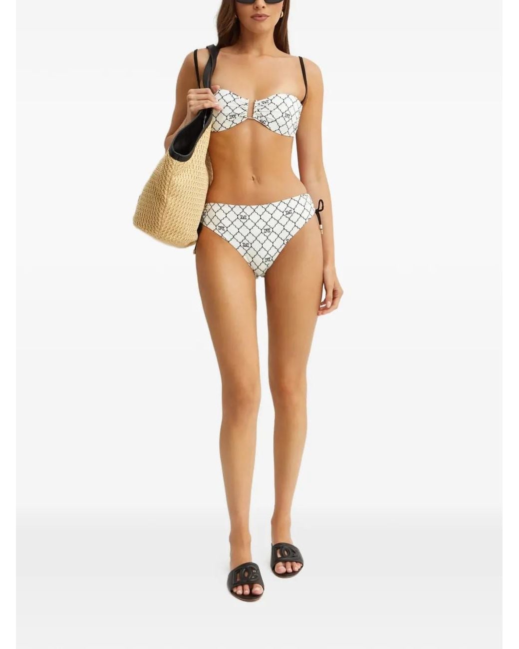 Max Mara White Sibilla Bikini Bottoms