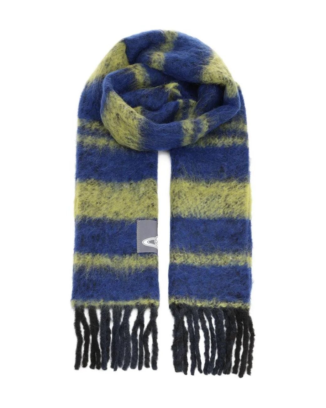 Vivienne Westwood Blue "Chunky Stripe" Scarf