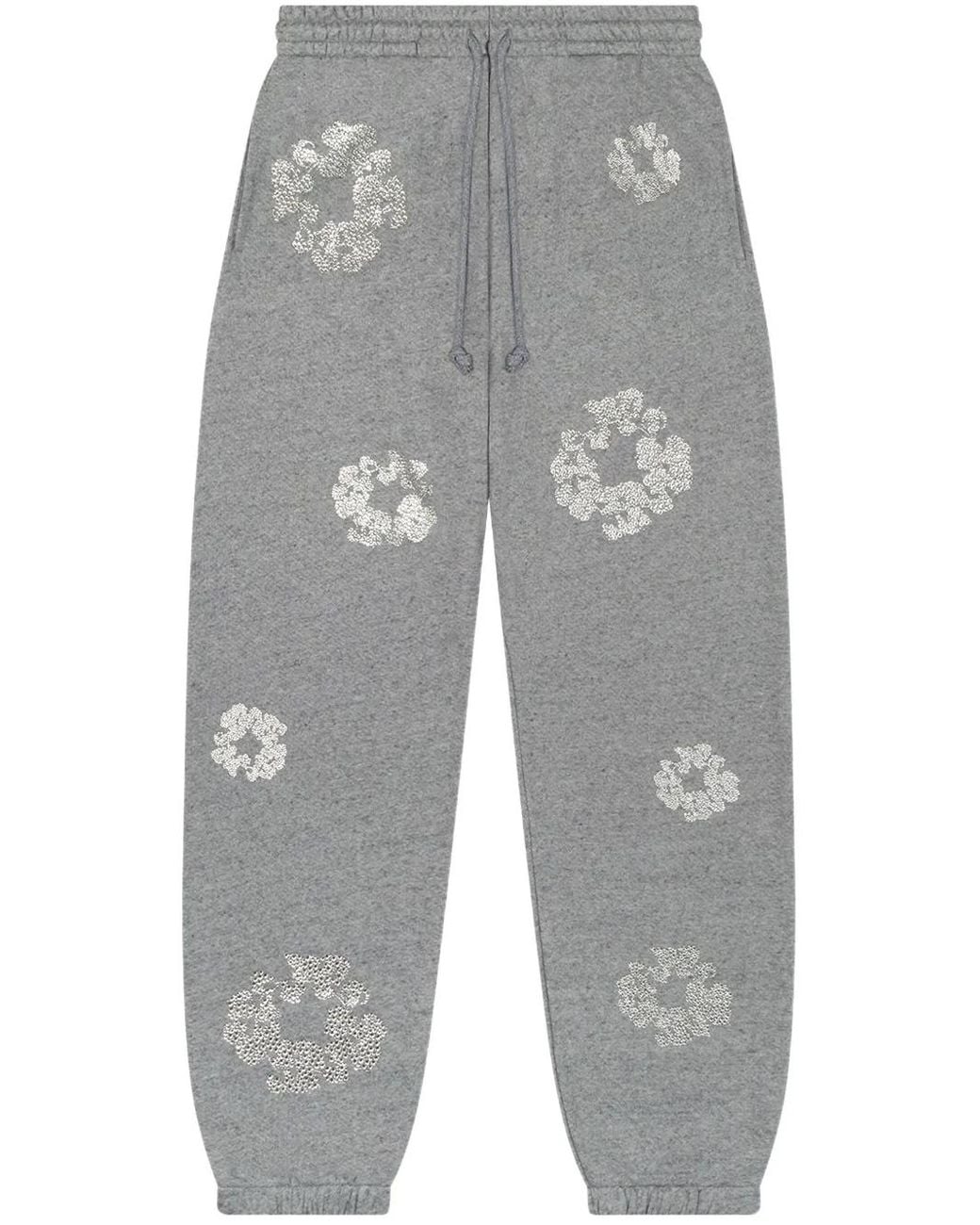 DENIM TEARS Gray Swarovski Wreath Track Pants for men