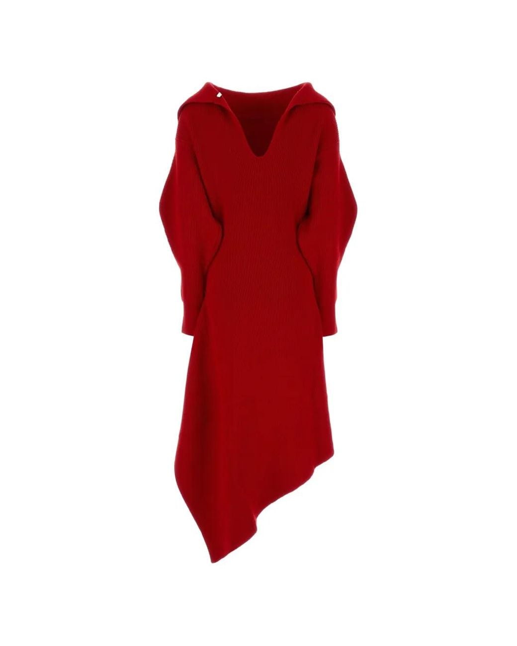 Givenchy Red Slashed Midi Dress
