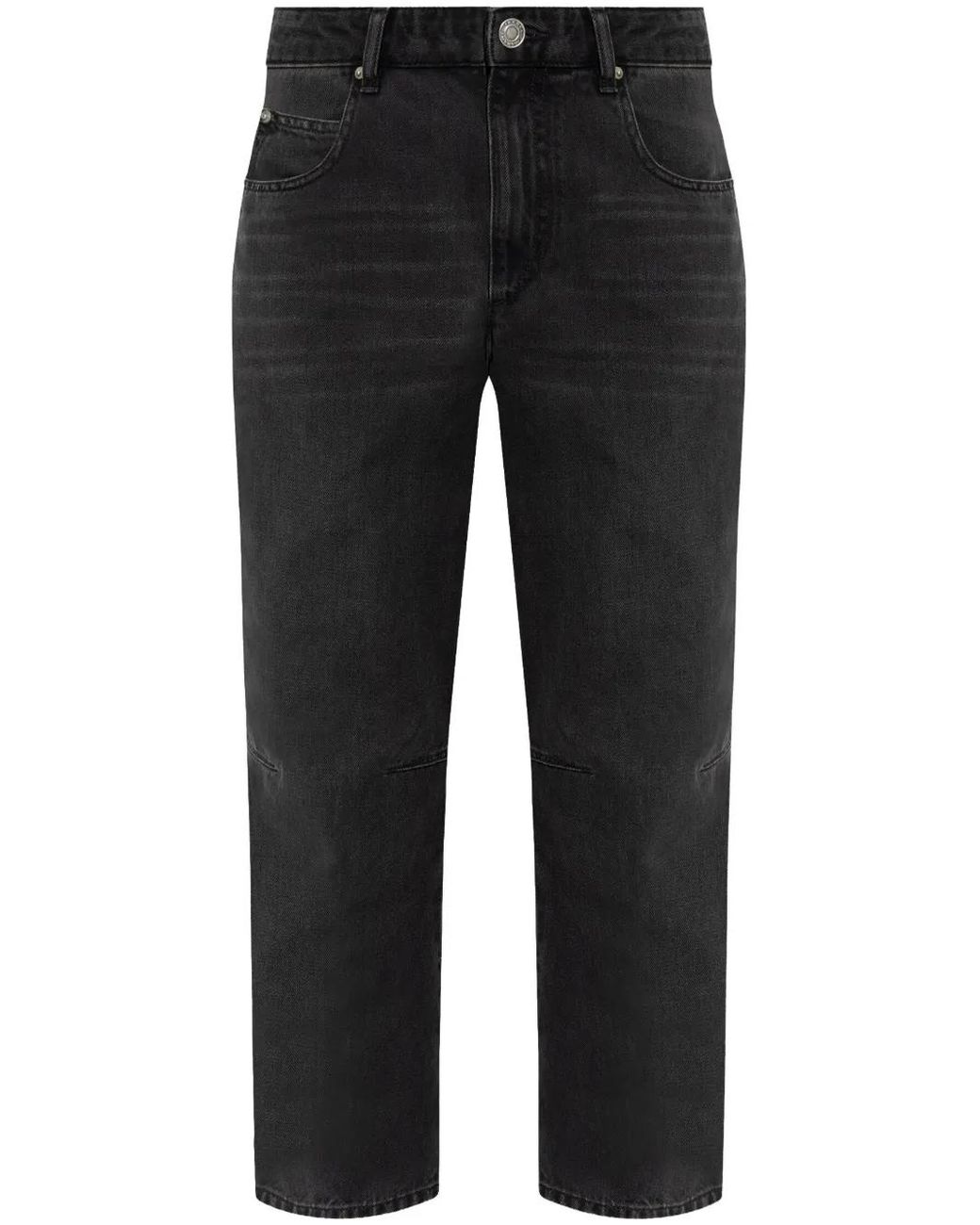 Isabel Marant Black Janet Straight-Leg Jeans