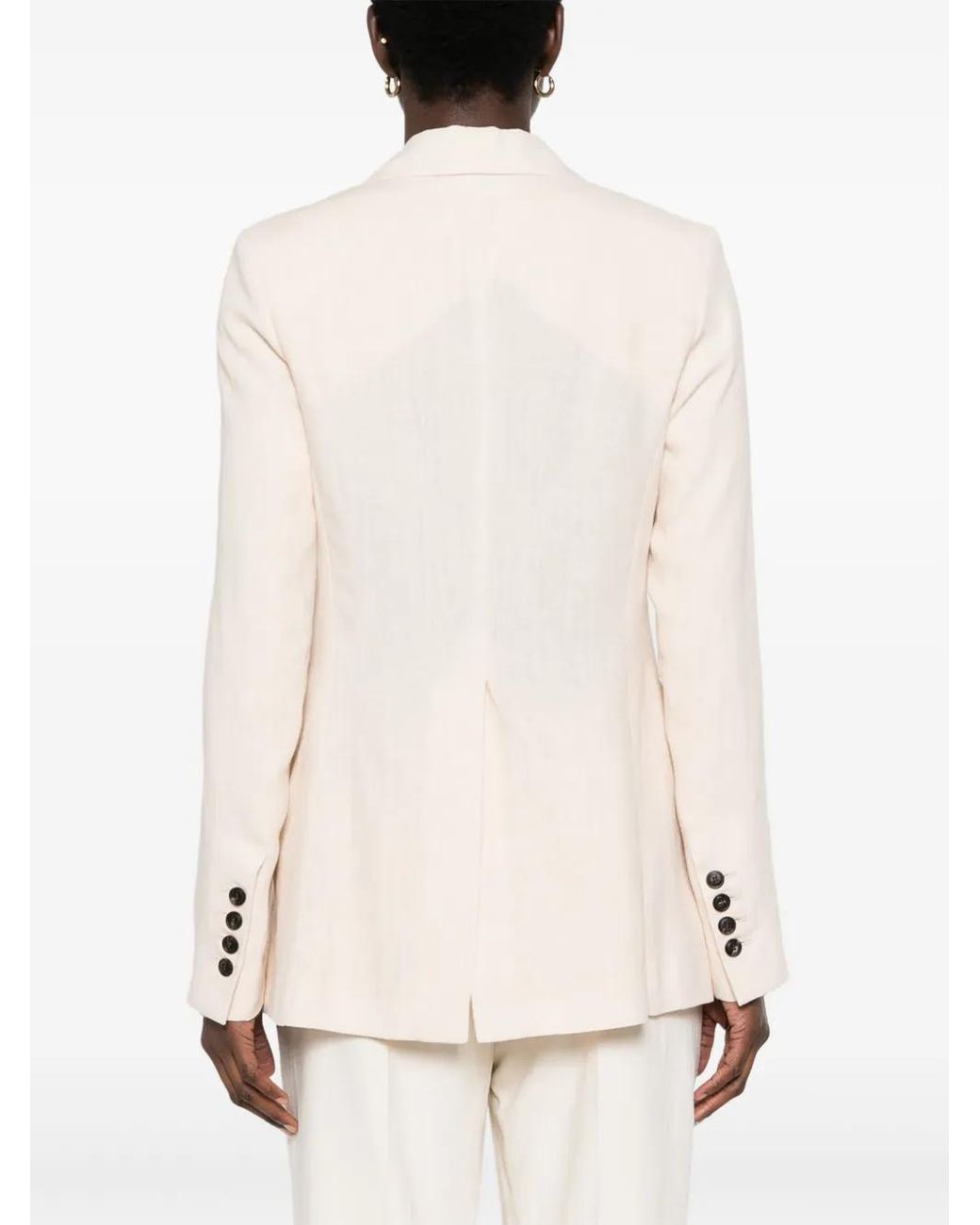 Eleventy Linnen Blazer in het Natural