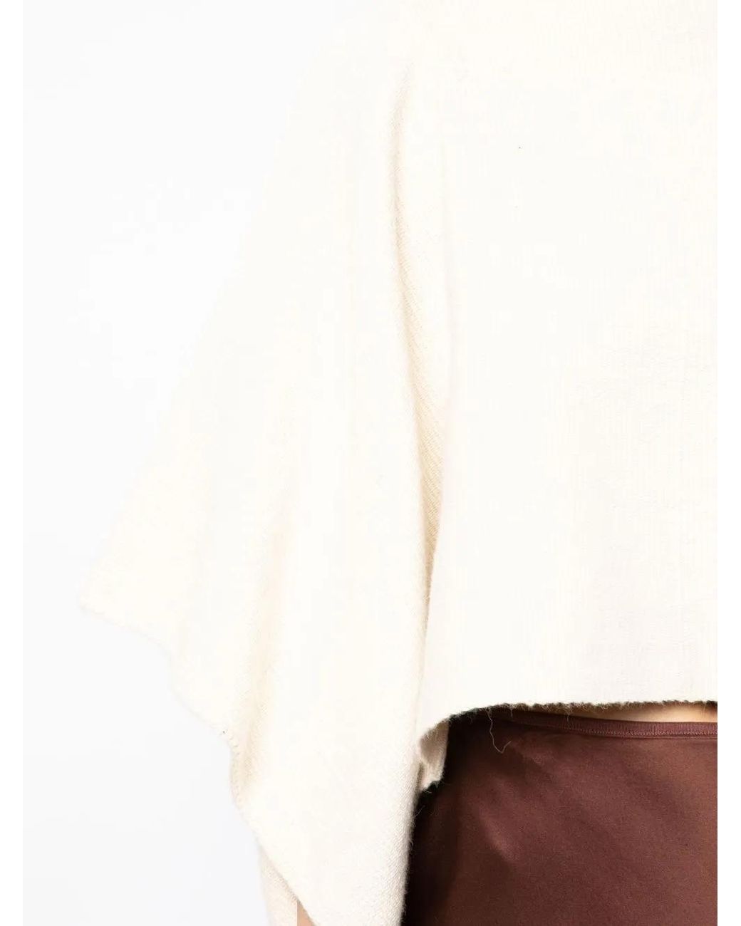 Voz Cropped Top in het White