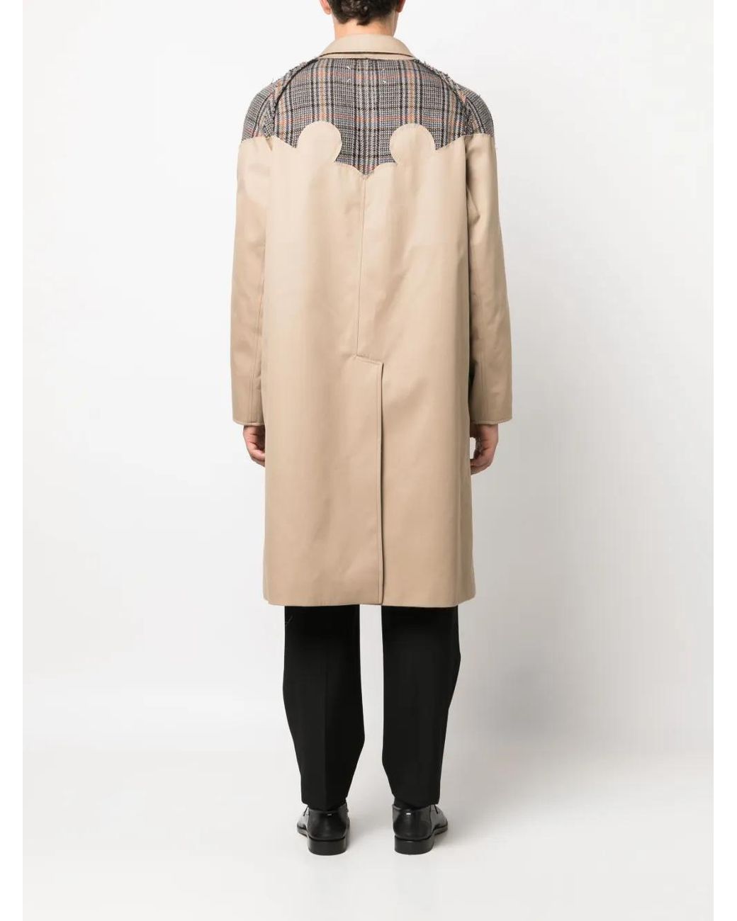 Maison Margiela Natural Wool Reversible Trench Coat for men
