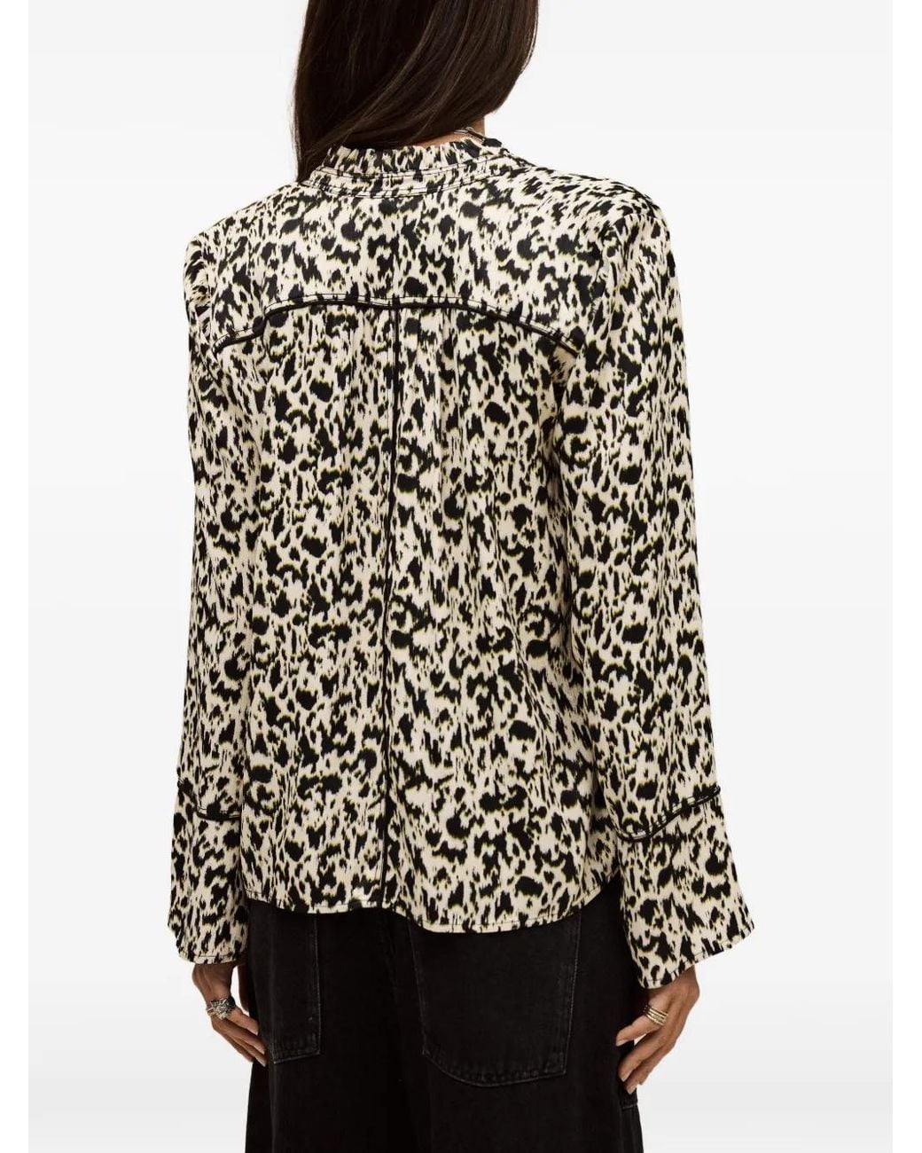 Ba&sh White Pia Patterned Blouse