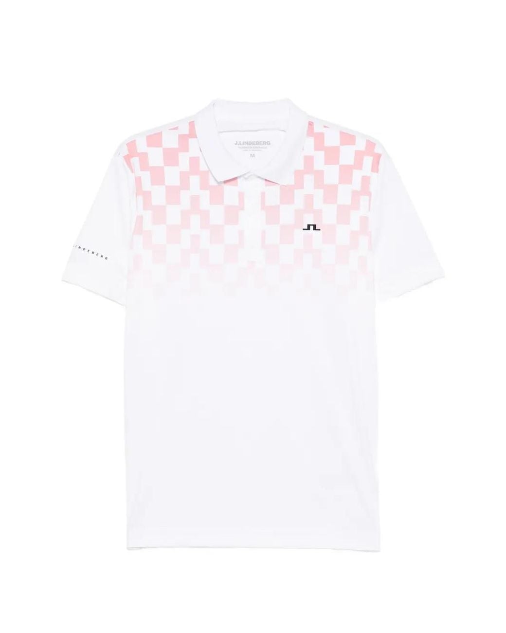 J.Lindeberg White Print Polo for men