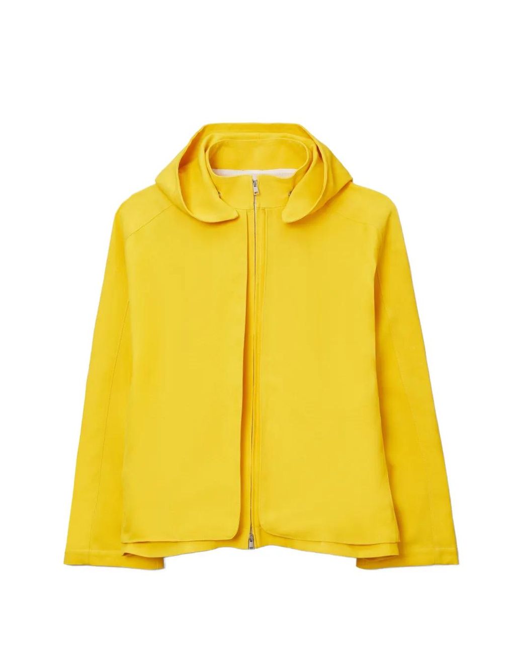 Tory Burch Yellow Oversized Waxed Canvas Jacket