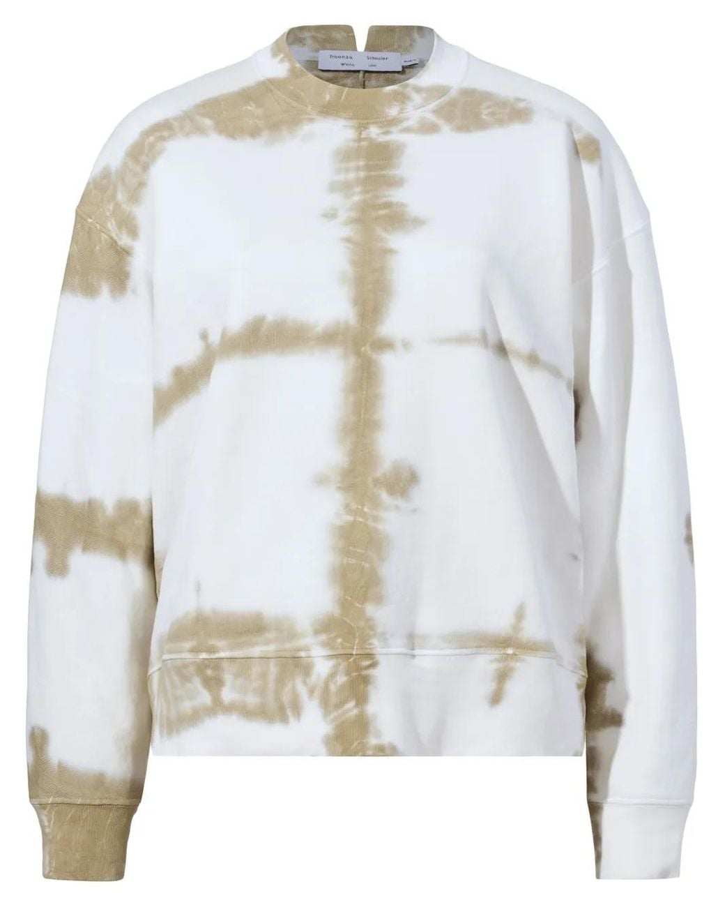 Proenza Schouler White Tie-Dye Print Cotton Sweatshirt