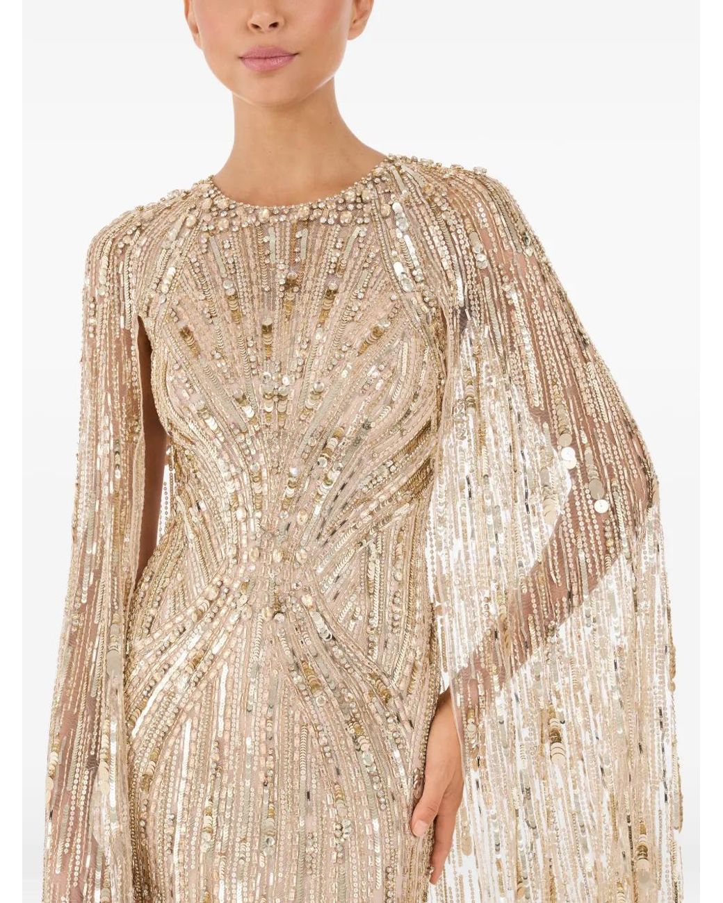 Robe Elio À Sequins Jenny Packham en coloris Natural