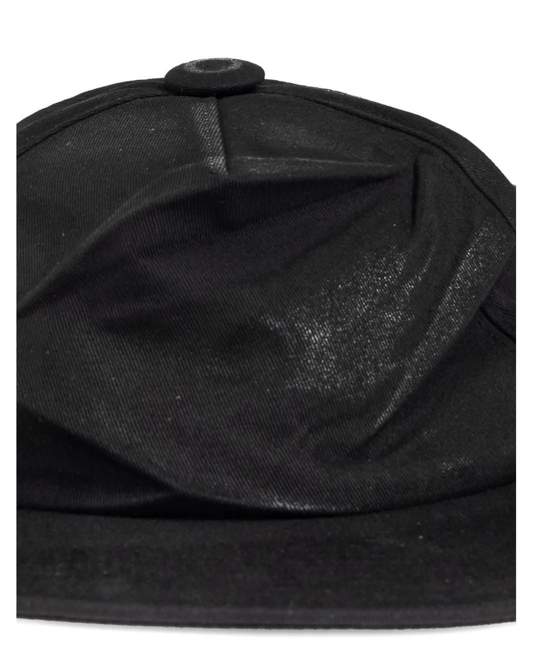 Maison Margiela Black Cotton Baseball Cap for men