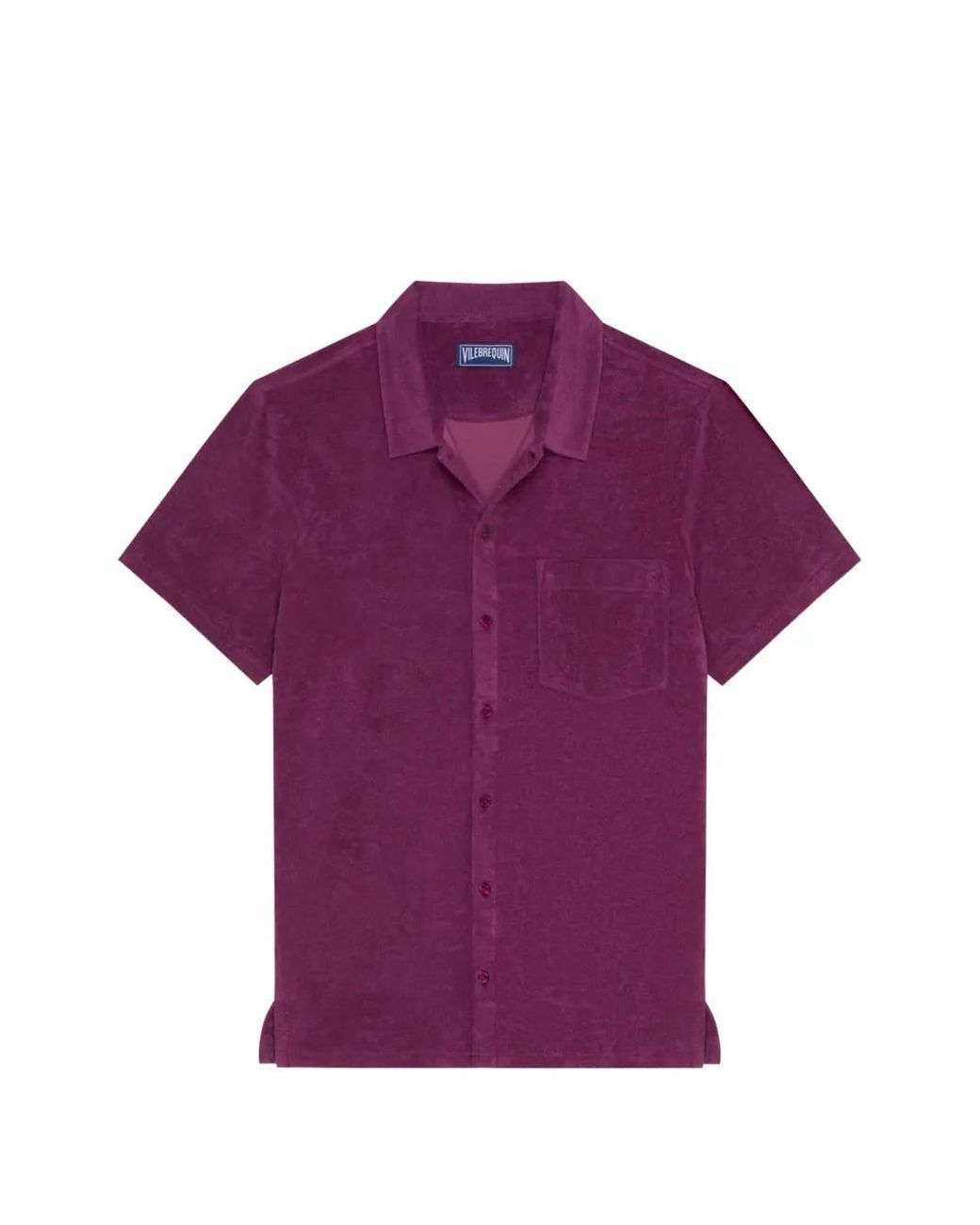 Vilebrequin Purple Turtle-Embroidered Shirt for men