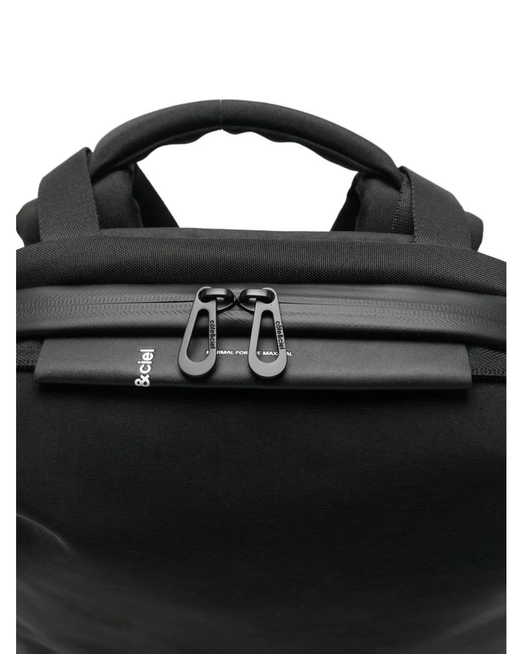 Côte&Ciel Black Elvo Zip-Around Backpack