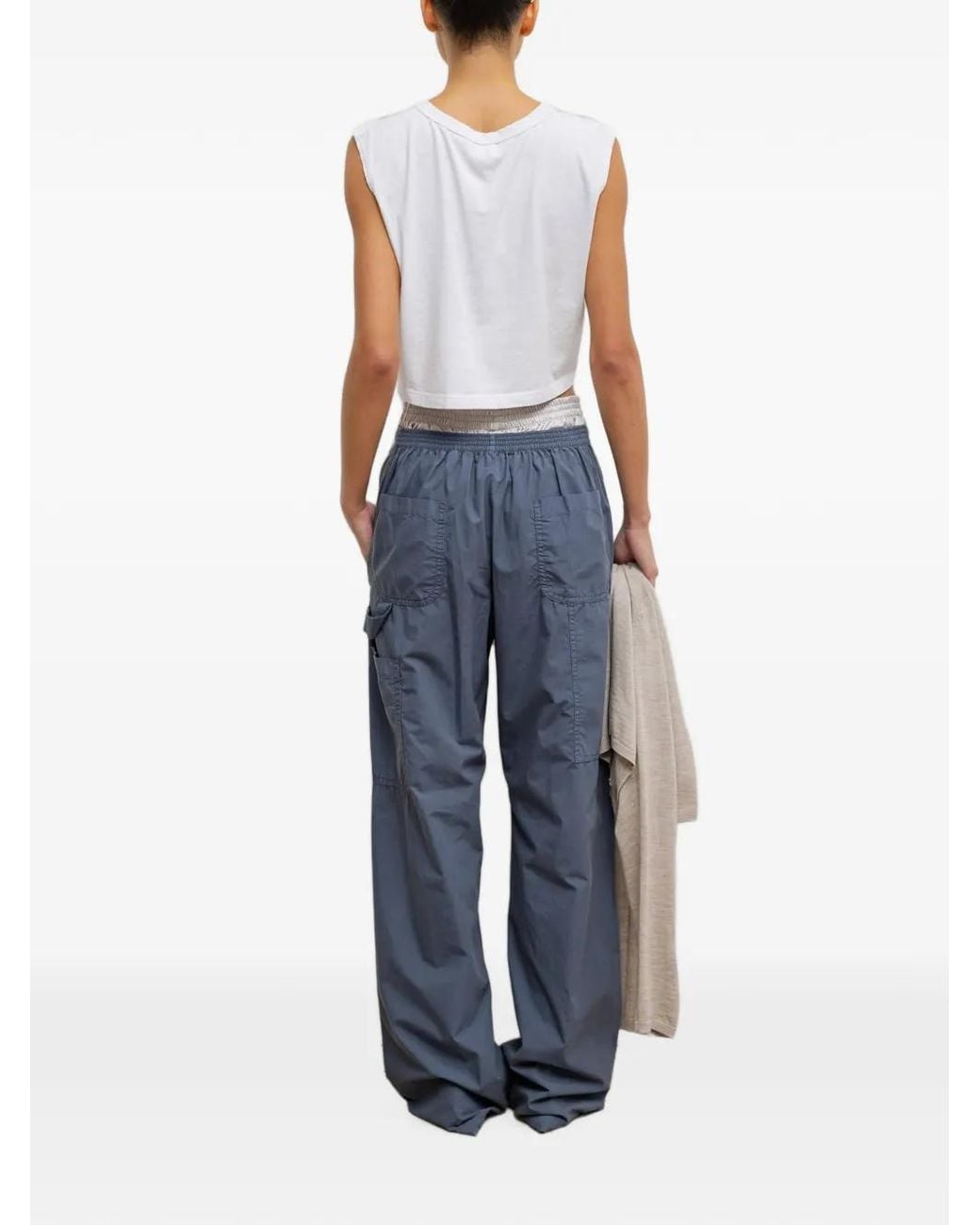 Leset White Margo Cropped T-Shirt