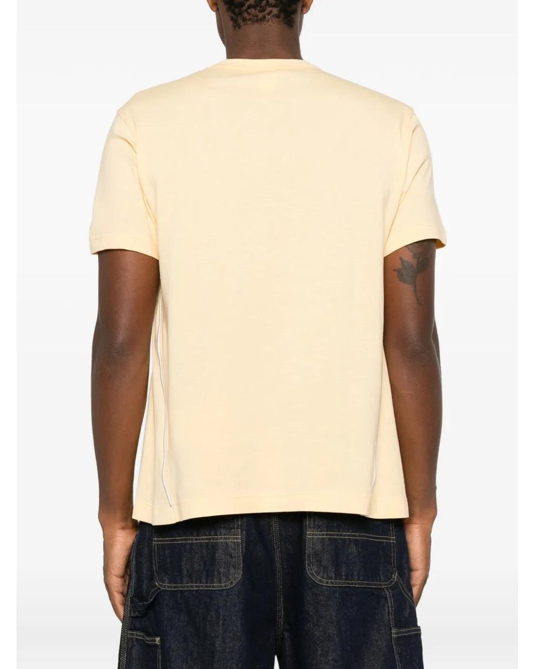 Comme des Garçons Natural T-Shirt À Détail De Zip for men