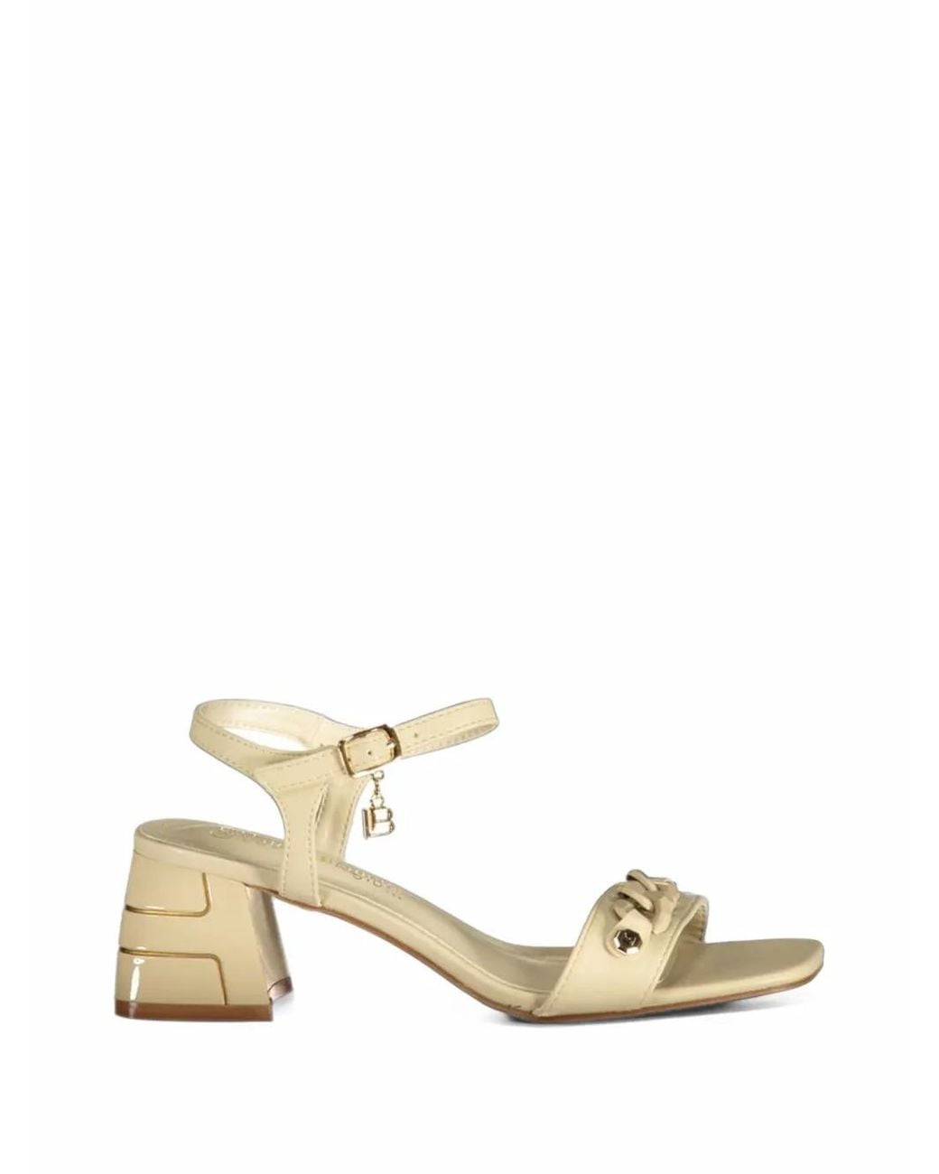 Laura Biagiotti Metallic Chain-Link Buckle-Fastening Sandals