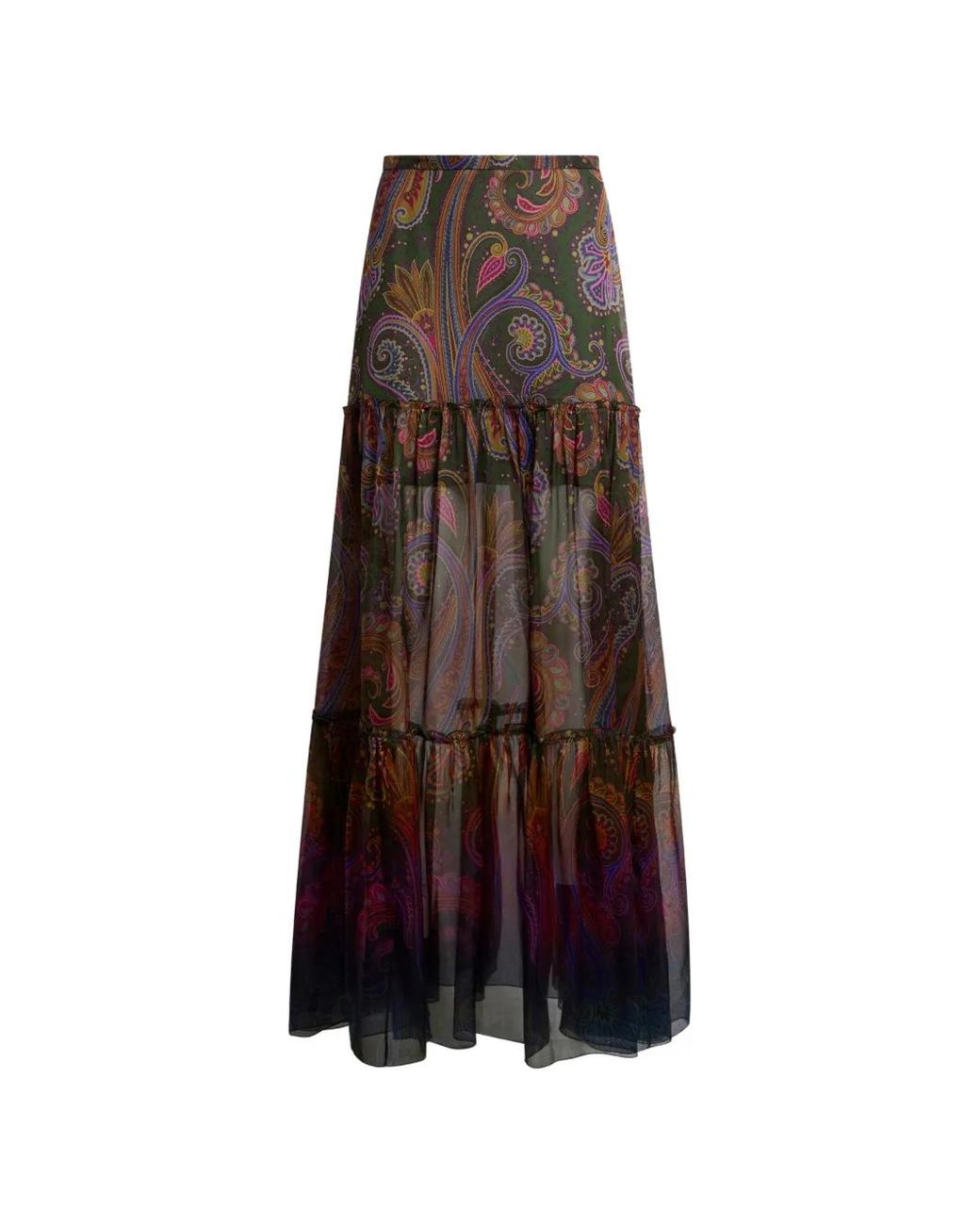 Gonna Midi di Etro in Brown