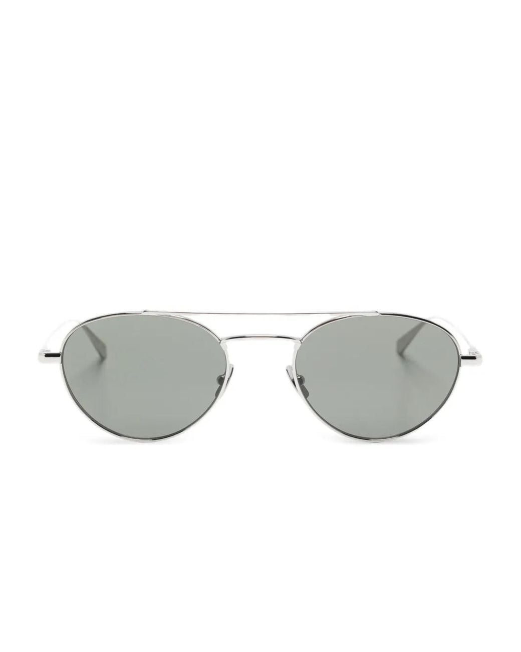 Saint Laurent Gray Round-Frame Sunglasses