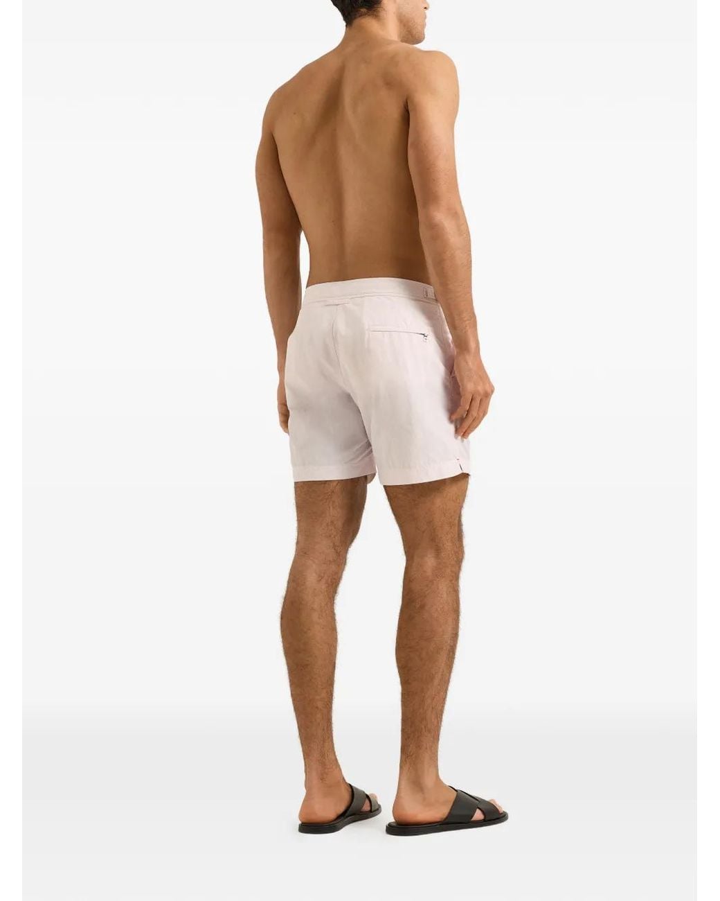 Orlebar Brown Pink Bulldog Buckle Swim Shorts for men