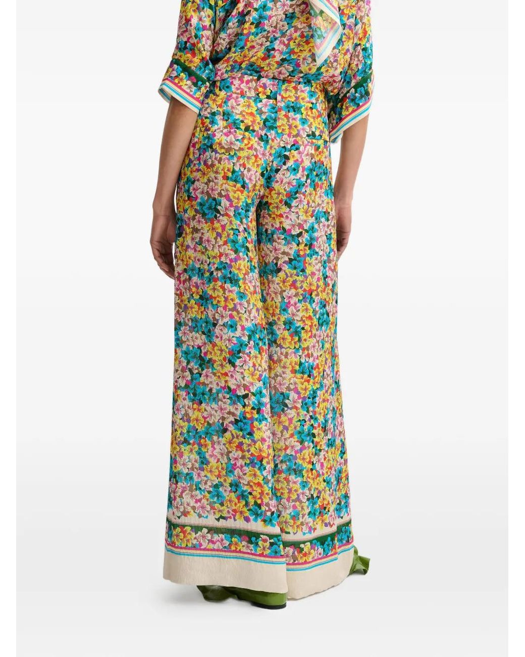 Pantaloni A Fiori di Essentiel Antwerp in White